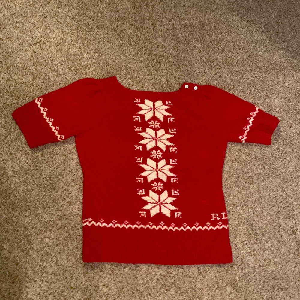 Beautiful Ralph Lauren rugby size large sweater handed knitted